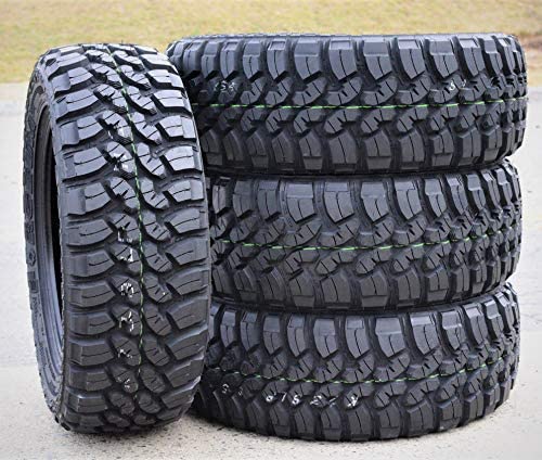 Set of 4 (FOUR) Forceum M/T 08 Plus Mud Off-Road Light Truck Radial Tires-LT235/75R15 235/75/15 235/75-15 104/101Q Load Range C LRC 6-Ply BSW Black Side Wall